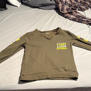 Olive Off-the-Shoulder Sweater